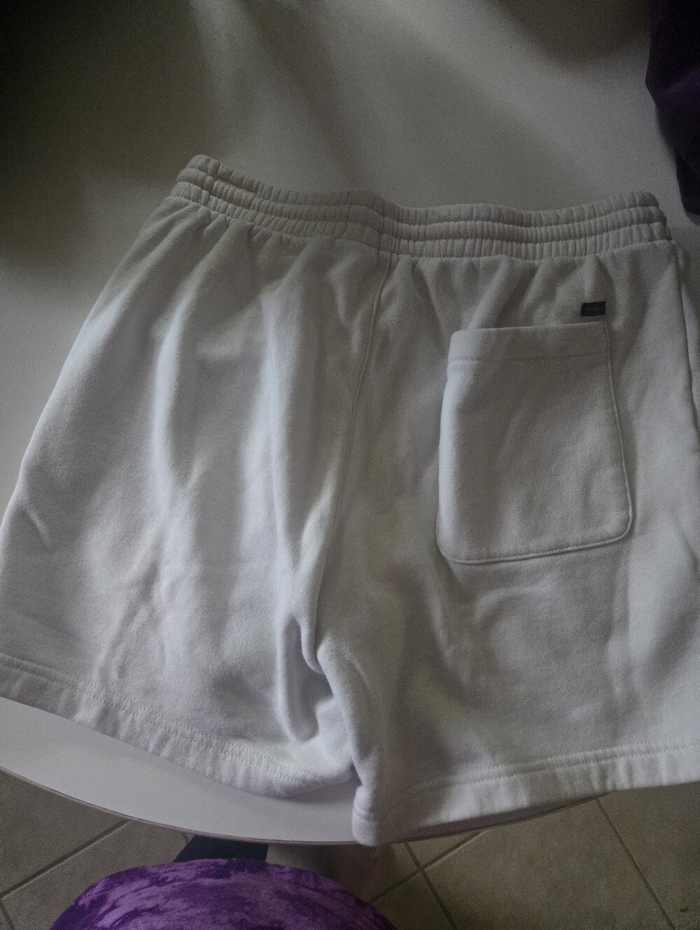 PacSun White Drawstring Elastic Waist Shorts